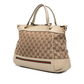 Small GG Canvas Web Mayfair Satchel
